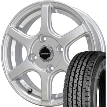 BN-04_1450_4-114_42_silver NV200バネット用 165/80R14 97/95N LT スタッドレスタイヤ&ホイール4本set  2 1セット(4本) 横浜ゴム(YOKOHAMA) 【通販モノタロウ】