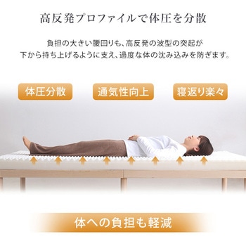 高反発プロファイルウレタンマットレス【Beleza10-ベレーザ・テン-】(シングル) ホームテイスト