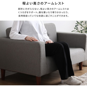 シンプルな2人掛けコンパクトソファ 【Sausa -ソーザ-】 ホームテイスト