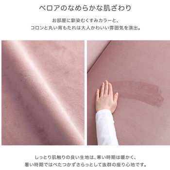大人かわいいインテリア 2人掛けラウンドソファ 【Chammy -チャミー-】 ホームテイスト