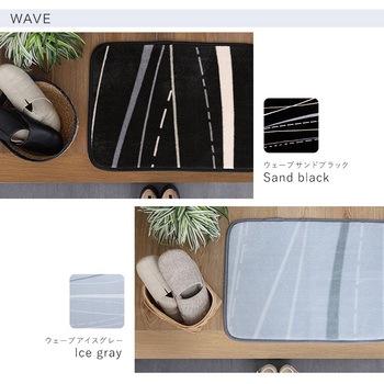 洗えるデザイン玄関マット 45×90cm 【ヴィタム2-Witam2-】 ホームテイスト