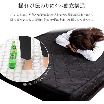 パイン材高さ2段階調整脚付きすのこベッド ポケットコイルマットレスセット(ダブル) ホームテイスト