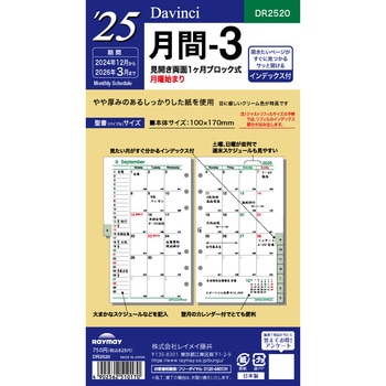 2025年度システム手帳聖書リフィル ダヴィンチ レイメイ藤井