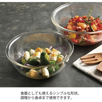 耐熱ガラス製浅型ボウル2個セット HARIO