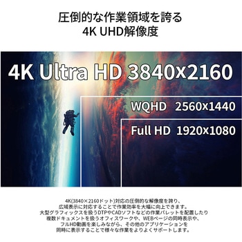 液晶ディスプレイ 31.5型/3840×2160/HDMI、DP、USB-C×1/ブラック/スピーカー無/2年保証 JAPANNEXT