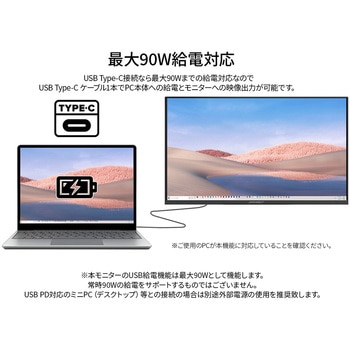 液晶ディスプレイ 31.5型/3840×2160/HDMI、DP、USB-C×1/ブラック/スピーカー無/2年保証 JAPANNEXT