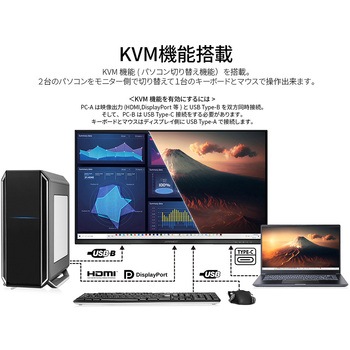 液晶ディスプレイ 31.5型/3840×2160/HDMI、DP、USB-C×1/ブラック/スピーカー無/2年保証 JAPANNEXT
