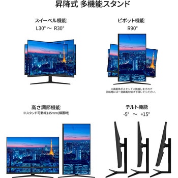 液晶ディスプレイ 31.5型/3840×2160/HDMI、DP、USB-C×1/ブラック/スピーカー無/2年保証 JAPANNEXT