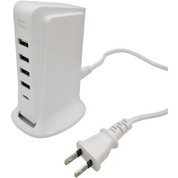5ポートUSB急速充電器(TYPE-C 1ポート付) ブロードウォッチ