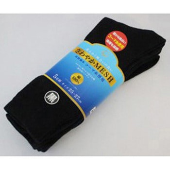 コーマ糸使用 快適メッシュ先丸靴下 ハヤシ[靴下]