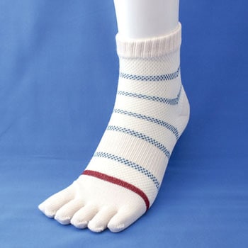 仕事人 ミドル丈オールメッシュソックス 5本指靴下 ハヤシ (靴下)