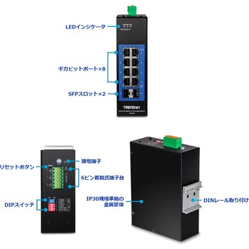 産業用ギガ L2マネージドスイッチングハブ TRENDnet