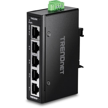 5ポート産業用ファストイーサネットDINレールミニスイッチ TRENDnet