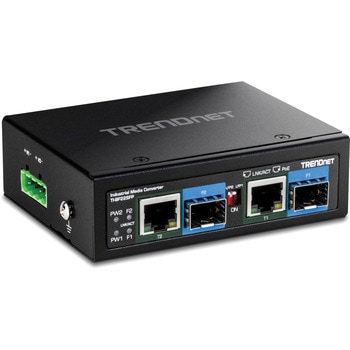 産業用メディアコンバータ SFP⇔ギガRJ-45 PoE(bt)対応 TRENDnet