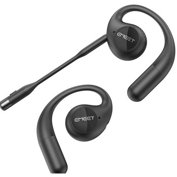 EMEET AirFlow ワイヤレスオープンイヤー型イヤホン E2053 黒 EMEET