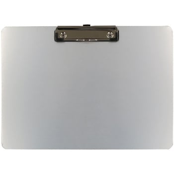 クリップボードA4ヨコ対応 アルミ製 230×320×10mm サンケーキコム