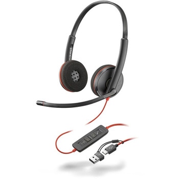 Poly Blackwire 3220 Stereo USB-C Black Headset +USB-C/A Adapter (Bulk) HP(日本ヒューレット・パッカード)