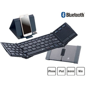 3E-BKY5-BK 3E タッチパッド付Bluetooth Keyboard 【Touch+】 3つ折り