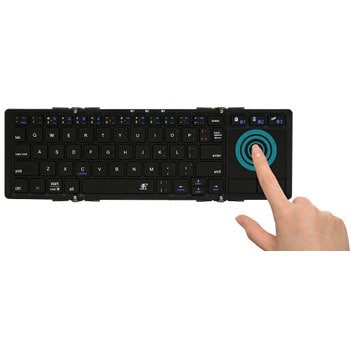 3E タッチパッド付Bluetooth Keyboard 【Touch+】 3つ折りタイプ