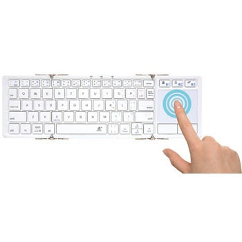 3E-BKY5-WH 3E タッチパッド付Bluetooth Keyboard 【Touch+】 3