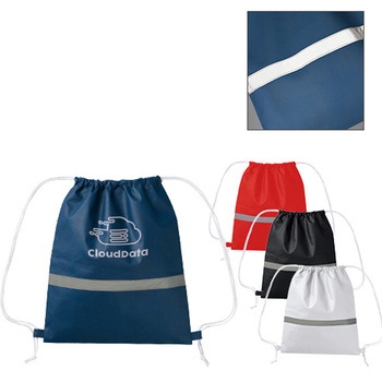 【名入れ】不織布リフレクター付巾着リュック - MARKLESS STYLE