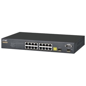 FXC5218PE-CA2469 16ポート 10/100/1000Mbps PoEスイッチ FXC ACアダプター - 【通販モノタロウ】