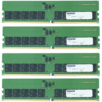 DDR5-5600 UDIMM ECC 16GBx4枚 1Rx8 アドテック