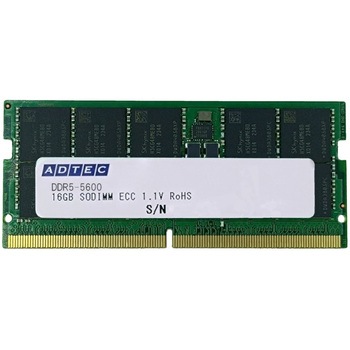 DDR5-5600 SO-DIMM ECC 16GB 1Rx8 アドテック