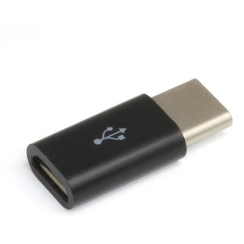 microUSB->TypeC変換コネクタ(BK) 日本トラストテクノロジー
