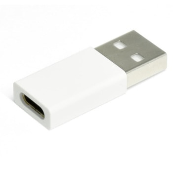 TypeC->USB2.0(A)オス変換コネクタ(WH) 日本トラストテクノロジー