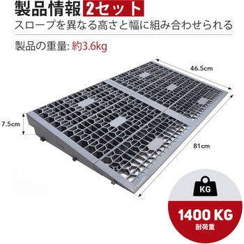 高さ調整可能スロープ 段差解消 Ruedamann