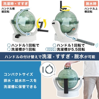 ドラム式全手動洗濯機「ぐるぐるぶんまわ槽ball」 サンコー(電子機器)