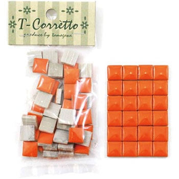 10K-52 ���U�C�N�^�C�� T-�R���b�g �p �ʐ�q�� �I�����W�F �T�C�Y10�~10�~4mm 1��(50��) 84940372