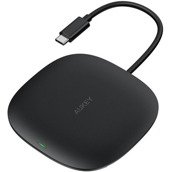 USBハブ 10Wワイヤレス機能付き Unity Wireless 100W[Type-A 2ポート/Type-C 1ポート/HDMI 1ポート]ブラック AUKEY(オーキー)