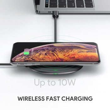 USBハブ 10Wワイヤレス機能付き Unity Wireless 100W[Type-A 2ポート/Type-C 1ポート/HDMI 1ポート]ブラック AUKEY(オーキー)