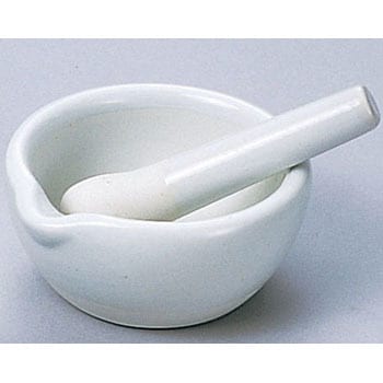 磁製乳ばち(乳棒付き) ナリカ 乳鉢 【通販モノタロウ】