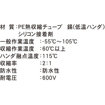 ハンダ入防水性収縮チューブ HEシリーズ CUSTOR(クストー)
