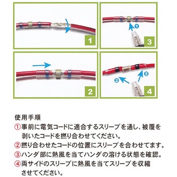 ハンダ入防水性収縮チューブ HEシリーズ CUSTOR(クストー)