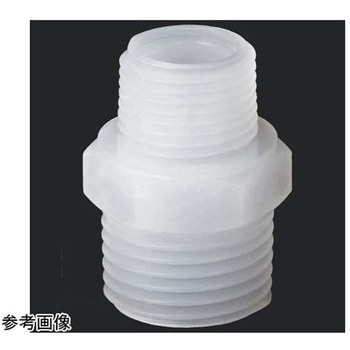 TEFEN PVDF ネジ継手 異径ニップル アズワン