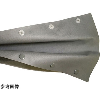 ホックボタンチューブ 両面灰色タイプ【HB-G】10m 10m巻入 HBシリーズ デンカエレクトロン
