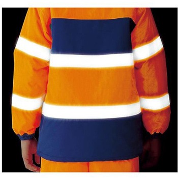防寒作業服 高視認性 防水帯電防止防寒コート 上 オレンジ SE1125-UEシリーズ ミドリ安全