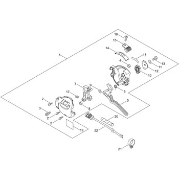 【部品】 スロットル エンジン刈払機SRE2230GT 共立