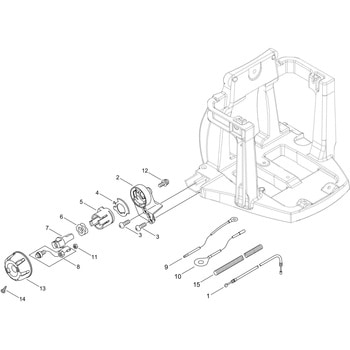 【部品】 スロットル 背負動力噴霧機SHPE2025DX 共立