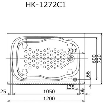 ハウステック マキフタ1200サイズ(HKシリーズ)【ポップアップ排水栓用】 B-FUTA-PT011 ハウステック
