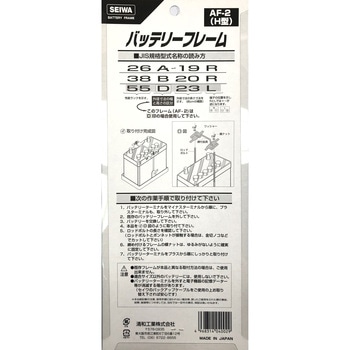 バッテリーフレーム 清和工業