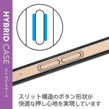 OPPO Reno7 A ( OPG04 ) ケース カバー ハイブリッド カメラ周り保護 耐衝撃 弾力性 スリム クリア エレコム