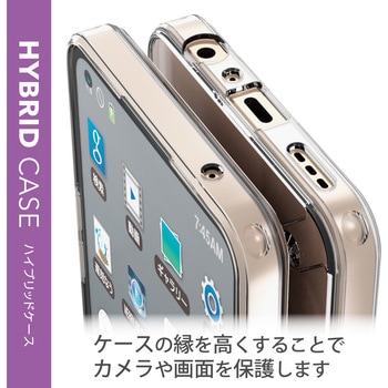 OPPO Reno7 A ( OPG04 ) ケース カバー ハイブリッド カメラ周り保護 耐衝撃 弾力性 スリム クリア エレコム