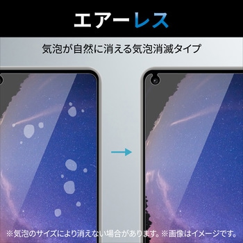 OPPO Reno7 A ( OPG04 ) ガラスフィルム 高透明 強化ガラス 10H 指紋防止 傷防止 飛散防止 エアーレス エレコム