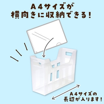 75056 ファイルボックスA4 クリア 1個 和泉化成 【通販モノタロウ】