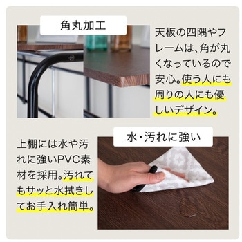 ベッド用 伸縮式ハンガーラック ベッド上収納棚 キャスター付き ジェイケイ・プラン